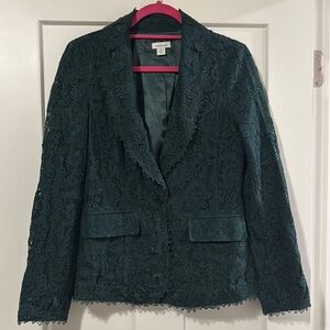 SUNDANCE Lace Fairy Green Blazer Size XS